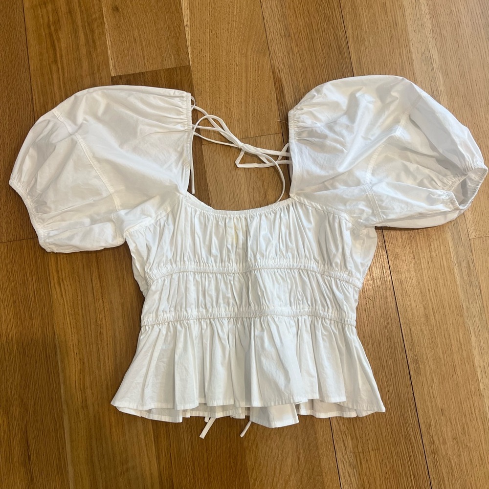 White crop top